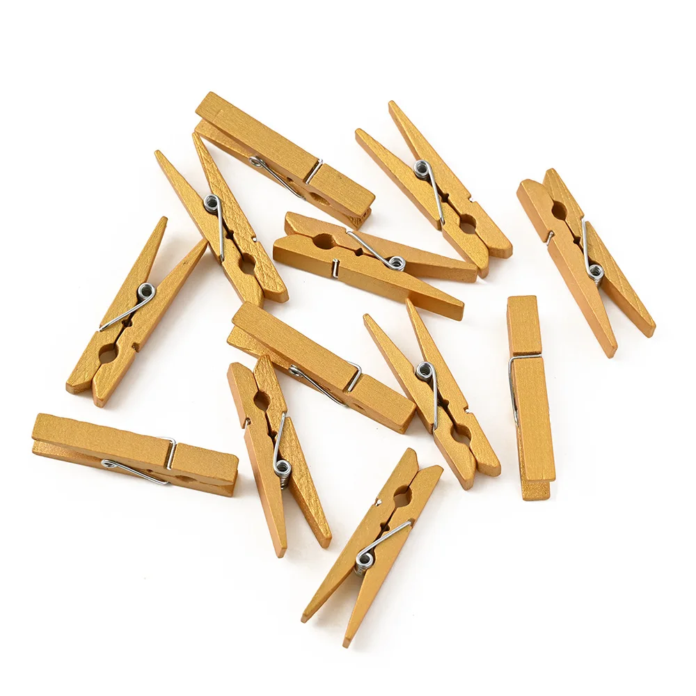 Wholesale Various Sizes Wood Laundry Peg Photo Clip Small Wooden Clip Creative Craft Clip