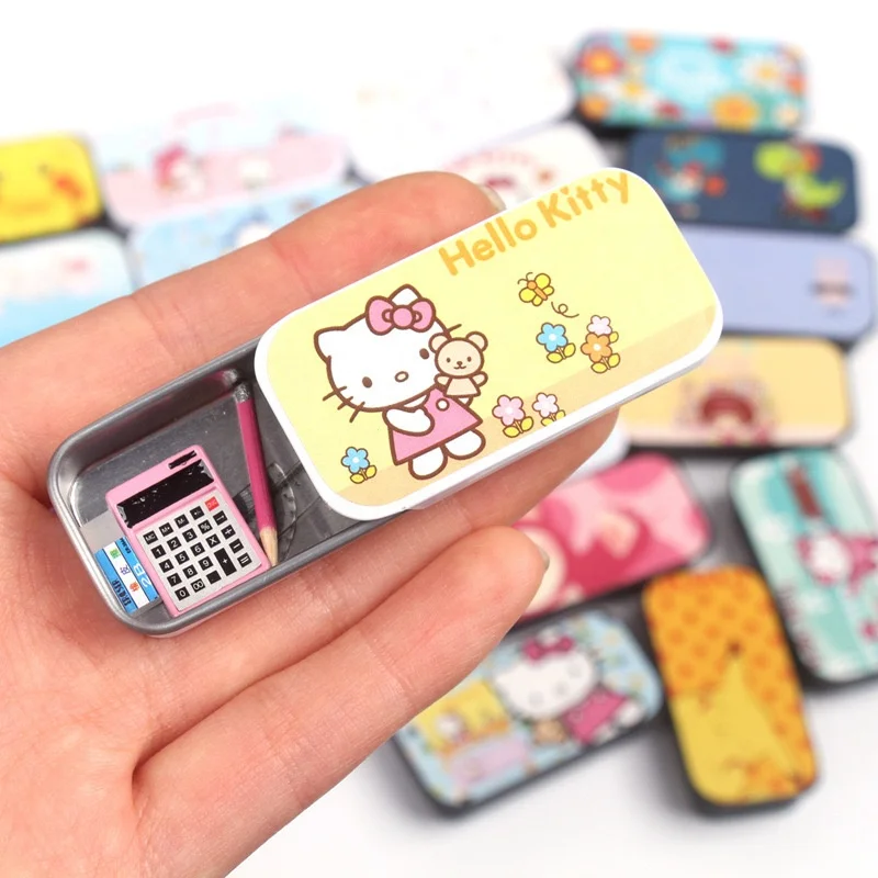 Miniature miniature simulation pencil case Pencil case Dollhouse Doll House Learn stationery scene pocket decoration