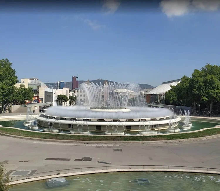 Artwatershow большой современный музыкальный фонтан парк декоративный очаровательный полноцветный светодиодный свет