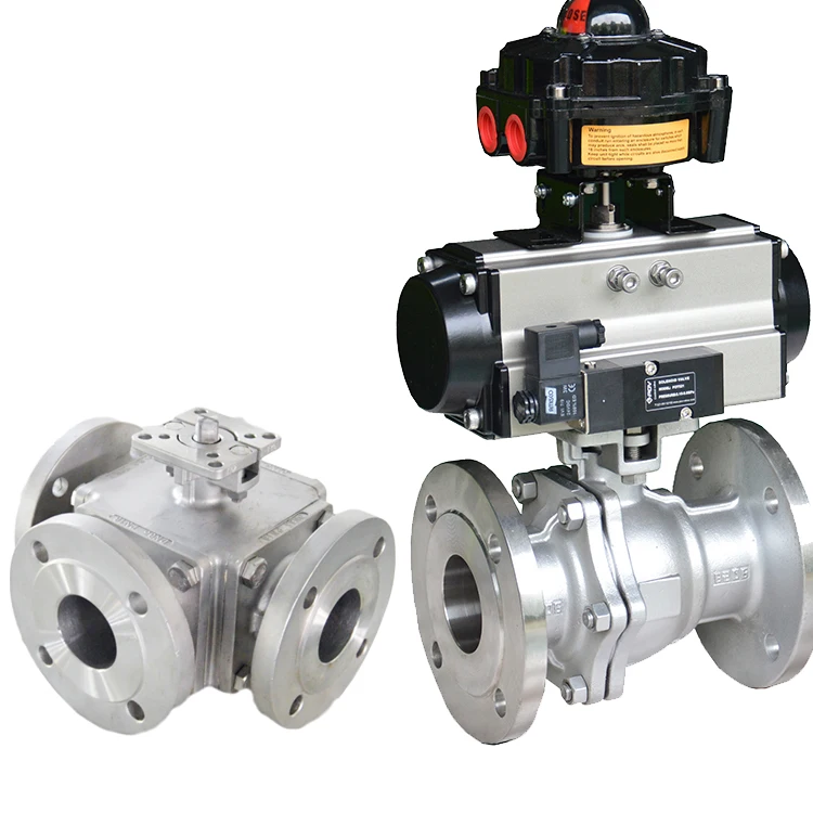 Chinese Factory Three Actuator Stainless Y Type 3 Way Ball Diverter Valve With A Cheap Price
