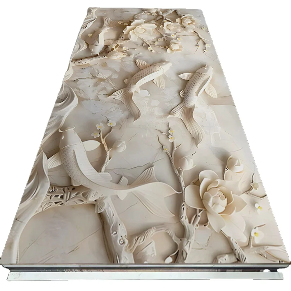 LT 3D 5D printing lamination heat transfer Film PVC Furniture decoration Film Vacuum Press Foil For Door Wall Panel WPC UV board