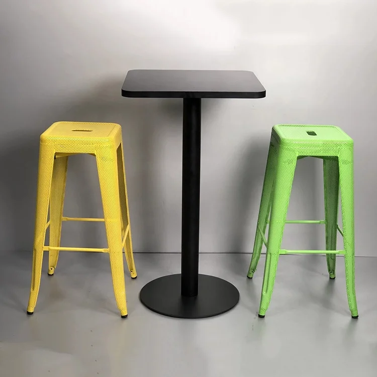 (SP-CT001) Modern metal table and chairs sets Bistro bar furniture