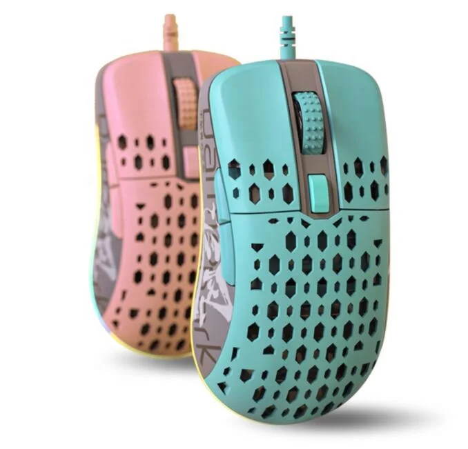 Motospeed M1 USB легкая игровая мышь с Сотами, мыши, программируемая USB Проводная RGB геймерская мышь