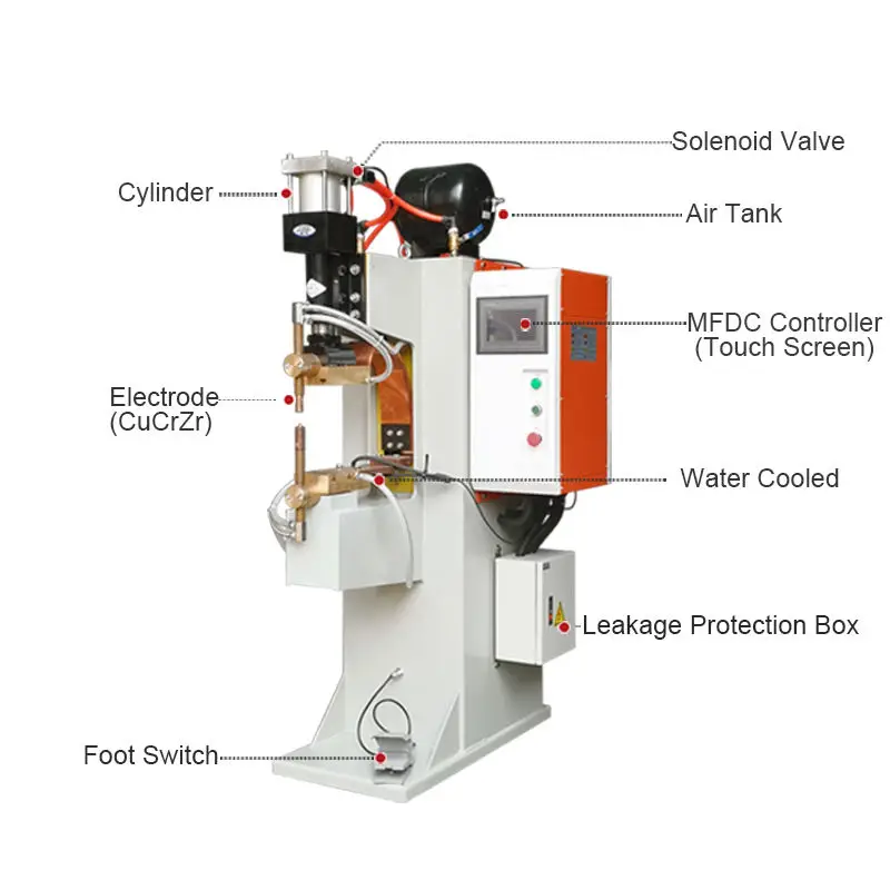DN-25KVA высокочастотный пневматический Бестселлер точечная сварочная машина с низкой ценой и хорошим качеством
