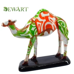 Modern design hand make resin camel statue with custom size and color for home decor