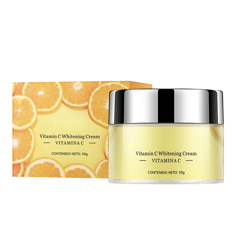 Fresh Orange Vetamin C Whitening and Brightening Face Cream Moisturizing Water Desalination Spot Cream Fruit Cream