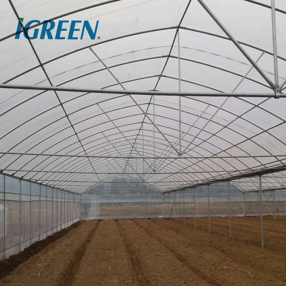 Film Agricultural Insulated Winter Tent Greenhouse Very Cheap Multi Span Plastic Large Fan Large Green House Covers Single Layer