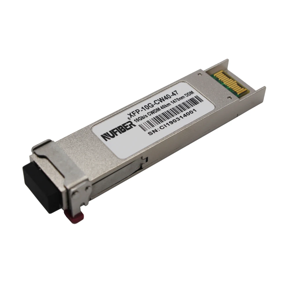 10G CWDM XFP Transceiver  10km 1270~1330nm Dual fiber Single Mode Duplex LC connector with CWDM EML