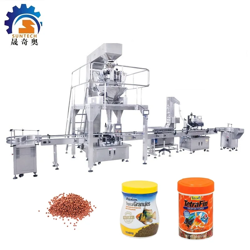 Canned Fish Food Animals Feed Granules Bottle Jar Automatic Filling Machine China Supplier