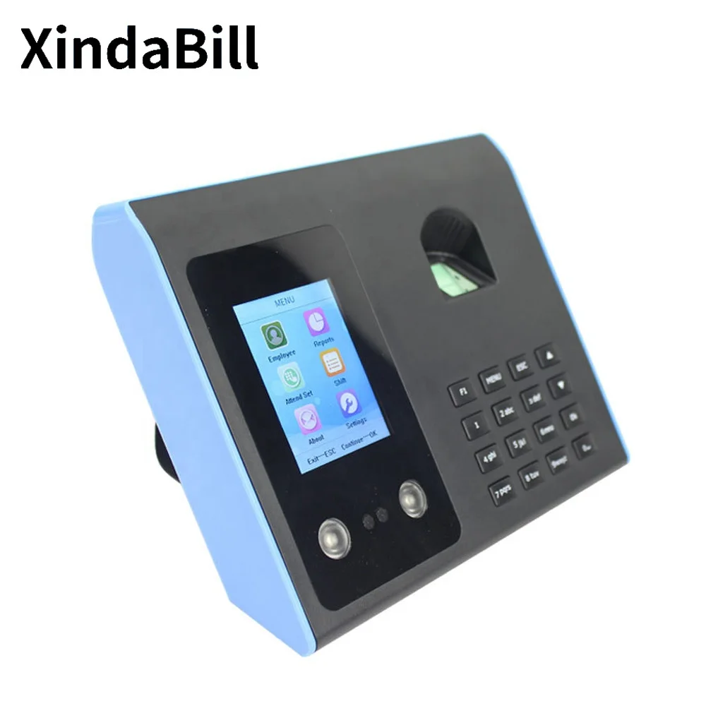 Best Quality Time Attendance Machine Biometric Fingerprint Employees Finger Print Time Recorder Machine Office Product F-01