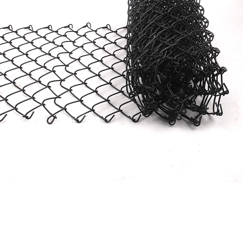 Outdoor pvc coated chain link fence Sports ground hot dipped galvanized diamond fence Basketball court woven cyclone wire mesh