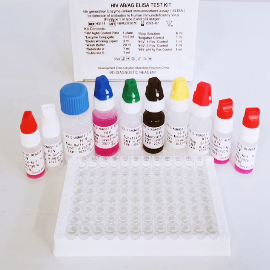 Hot selling Elisa test kits diagnostic elisa reagent HIV HCV TOXO Hbsag PSA CMV Elisa test kit Enzyme-linked immunoassay