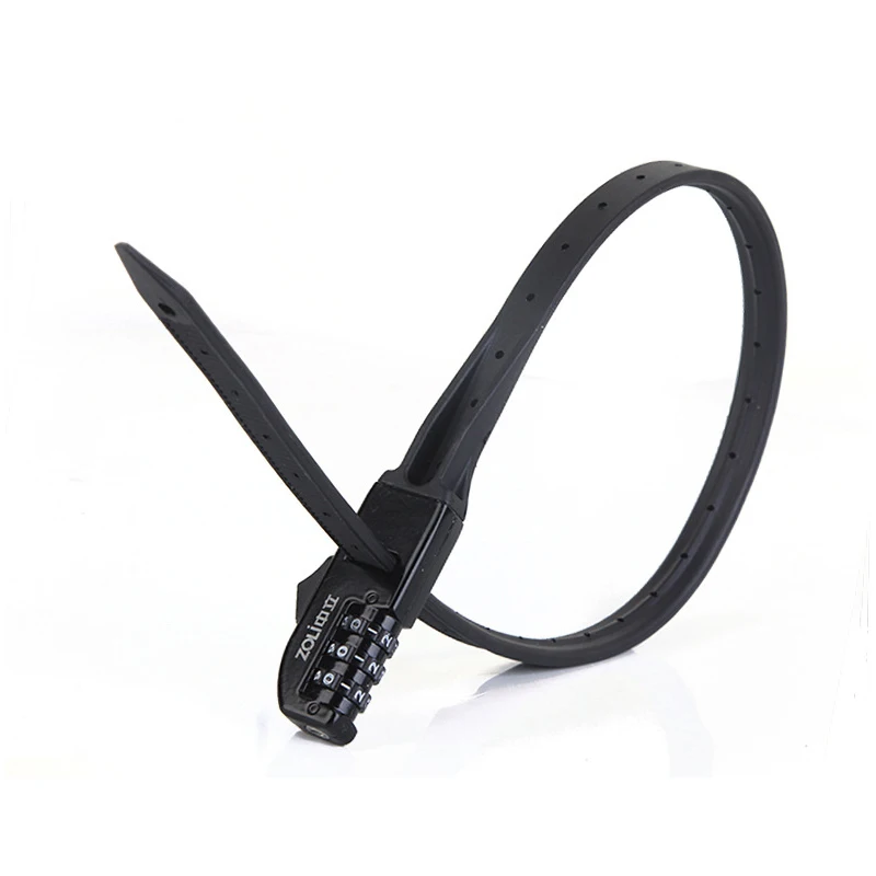 Bicycle Lock Cycling Helmet Motorcycle Security Anti-theft Cable Tie Password Lock Three-digit Bike Code Lock Bicycle Equipment