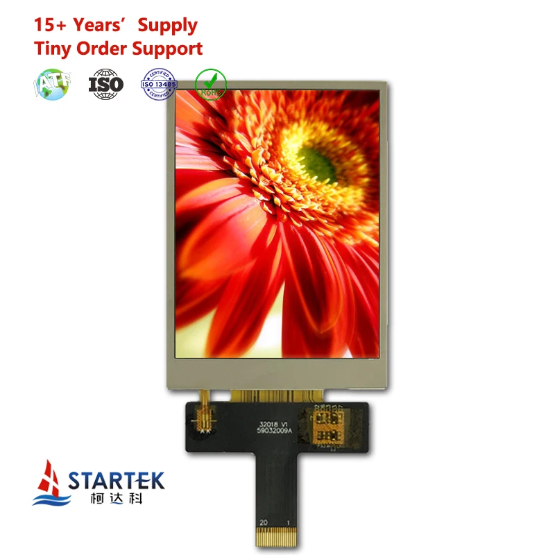 Startek screen 3.2 inch 240*320 JD9852 MIPI interface tft lcd display module panel