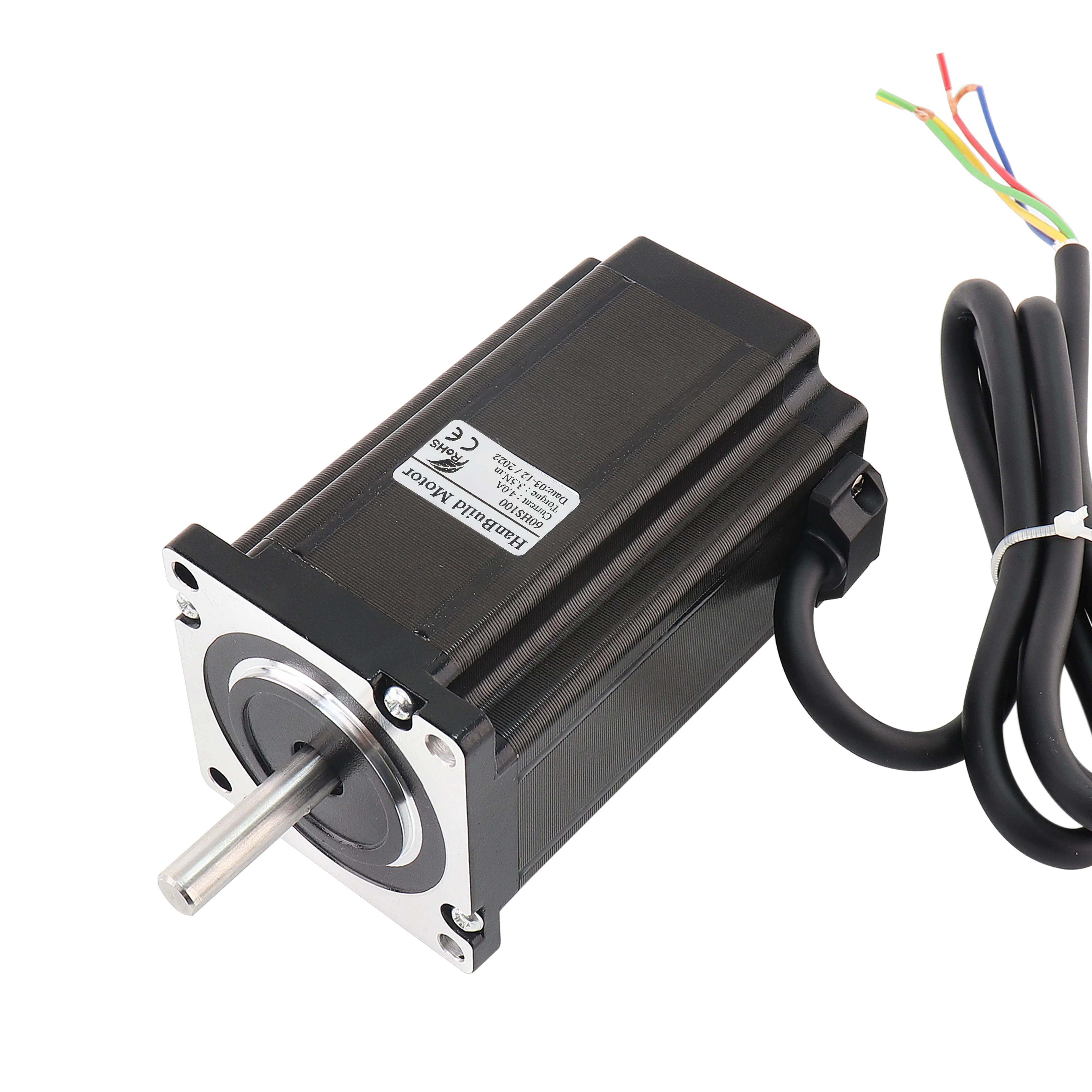 Hanbuild Nema24 шаговый двигатель 4.0A 60HS85 100 Диаметр вала 8 мм подходит для гравировальный станок с ЧПУ 2 фаза 60 24V