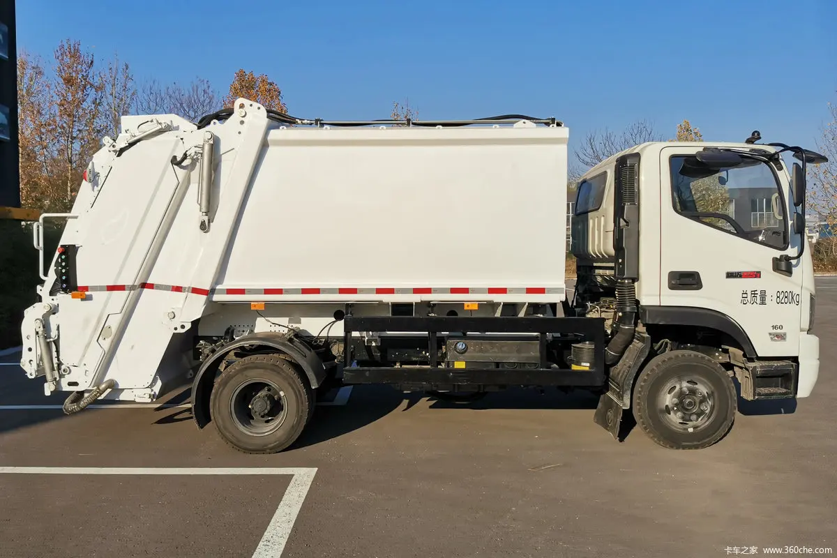 Заводская цена Foton 4X2 10cbm рулонный мусоровоз с поворотным рычагом