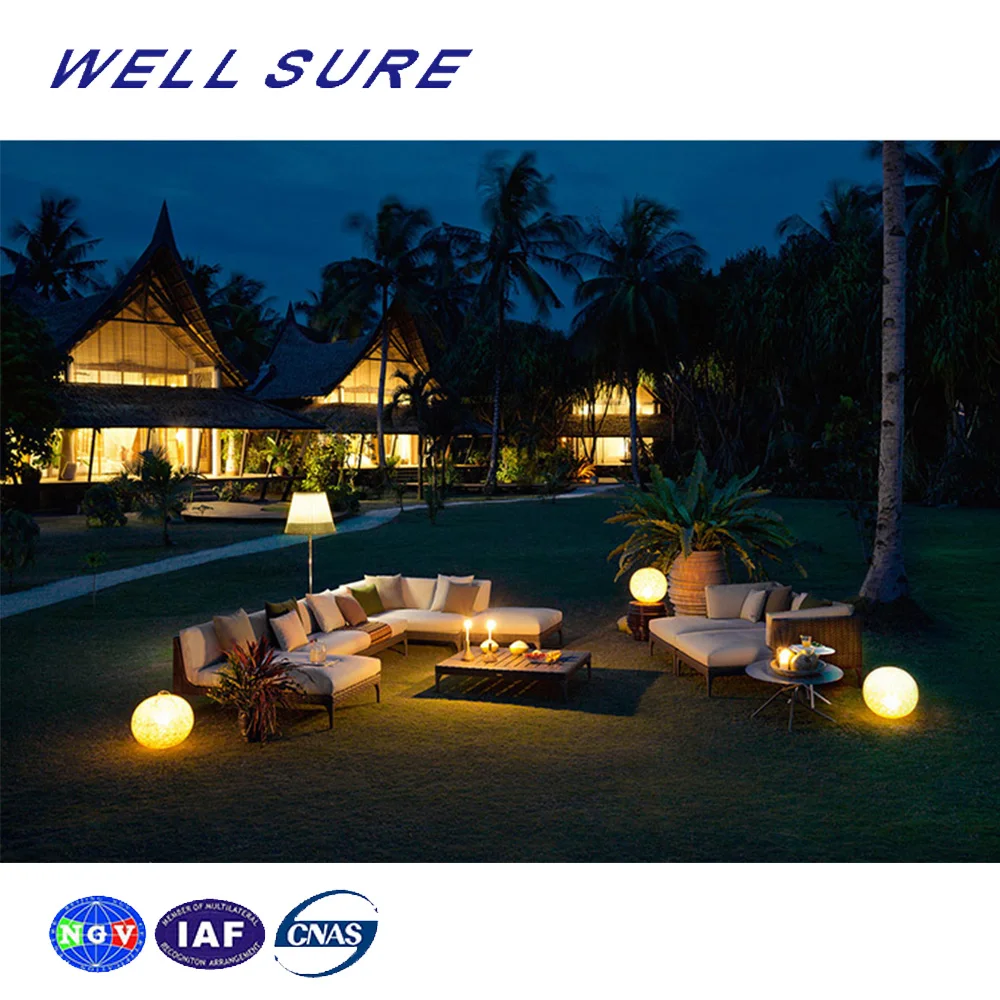 Morden Cheap Outdoor Garden Hotel Patio White Sofa Sectional Set Furniture Rattan Sofa