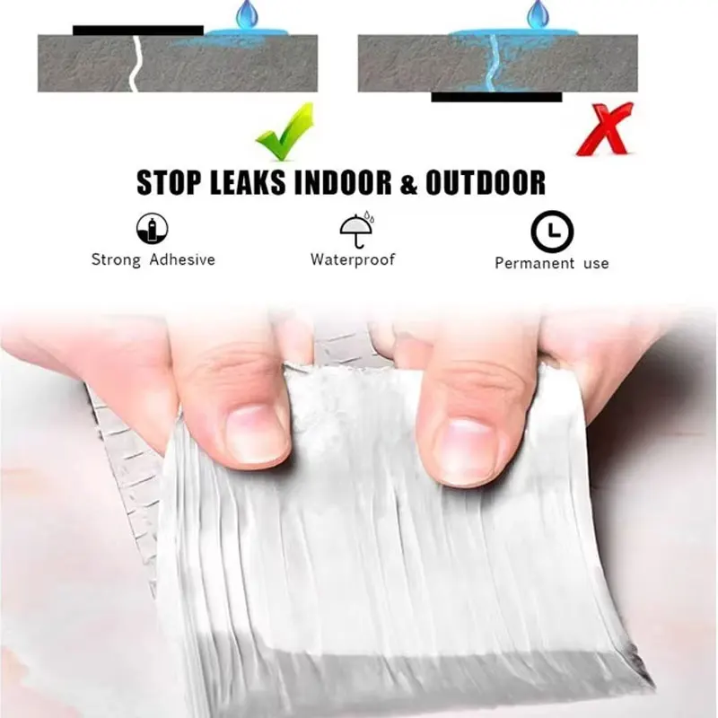 Durable Sealant Coating Kit for Window Rv Boat Tent With Flexible Membranes Aluminium Foil Material Butyl Tape