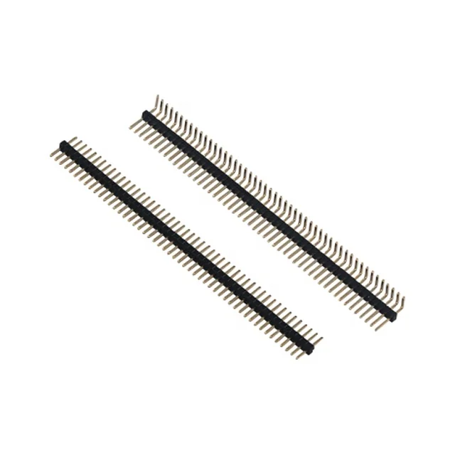 Однорядные штыревые разъемы 1,0 мм Шаг H1.0mm с поворотом на 90 градусов