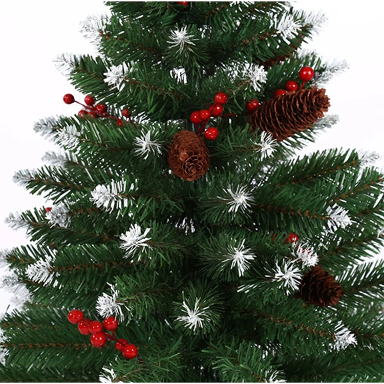 Newest sale indoor decoration white painted pointed pvc leaves mini christmas tree decoration