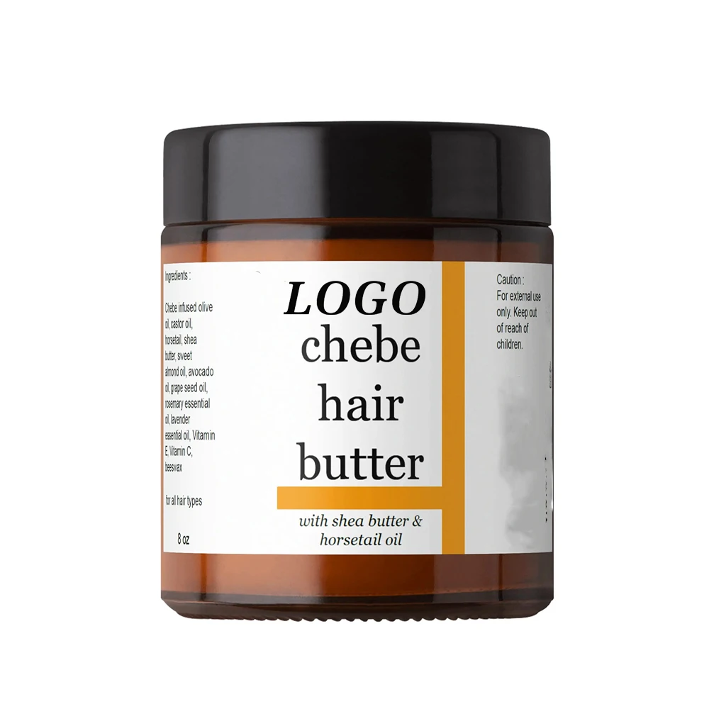 BLIW Organic Private Label 200ML Anti Hair Loss Repairing Chebe Powder Moisturizing Hair Growth Shea Butter Chebe Hair Butter