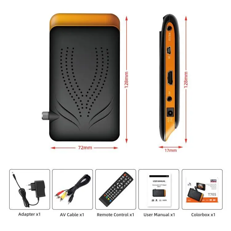 Mini DVB S2 Satellite Receiver 1080P HD Digital DVB S2 GX6605S Set Top Box Receiver
