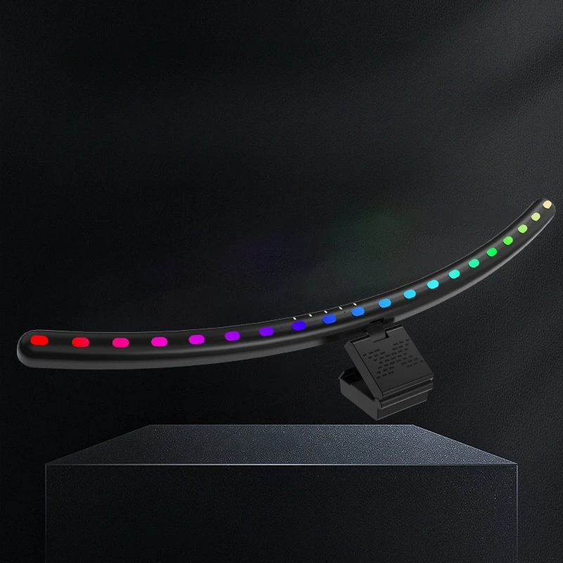 RGB голосовой звукосниматель ритм Красочный светодиодный окружающий свет игровой компьютер большой изогнутый экран подвесной светильник монитор световая панель