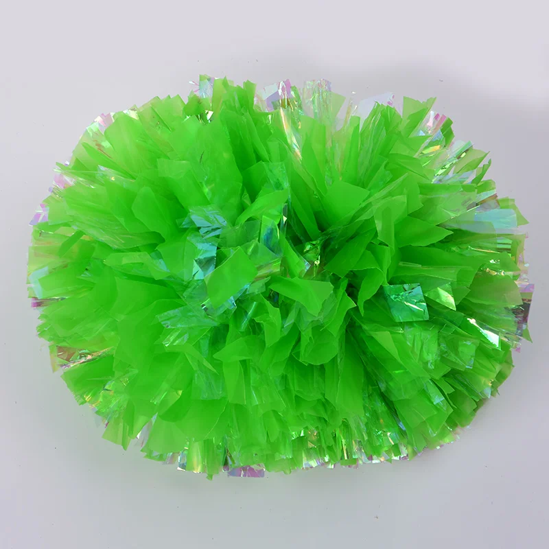 Custom Rainbow Plastic Cheerleading Pom Pom Girl Cheer Refueling Props Cheerleading Pompoms