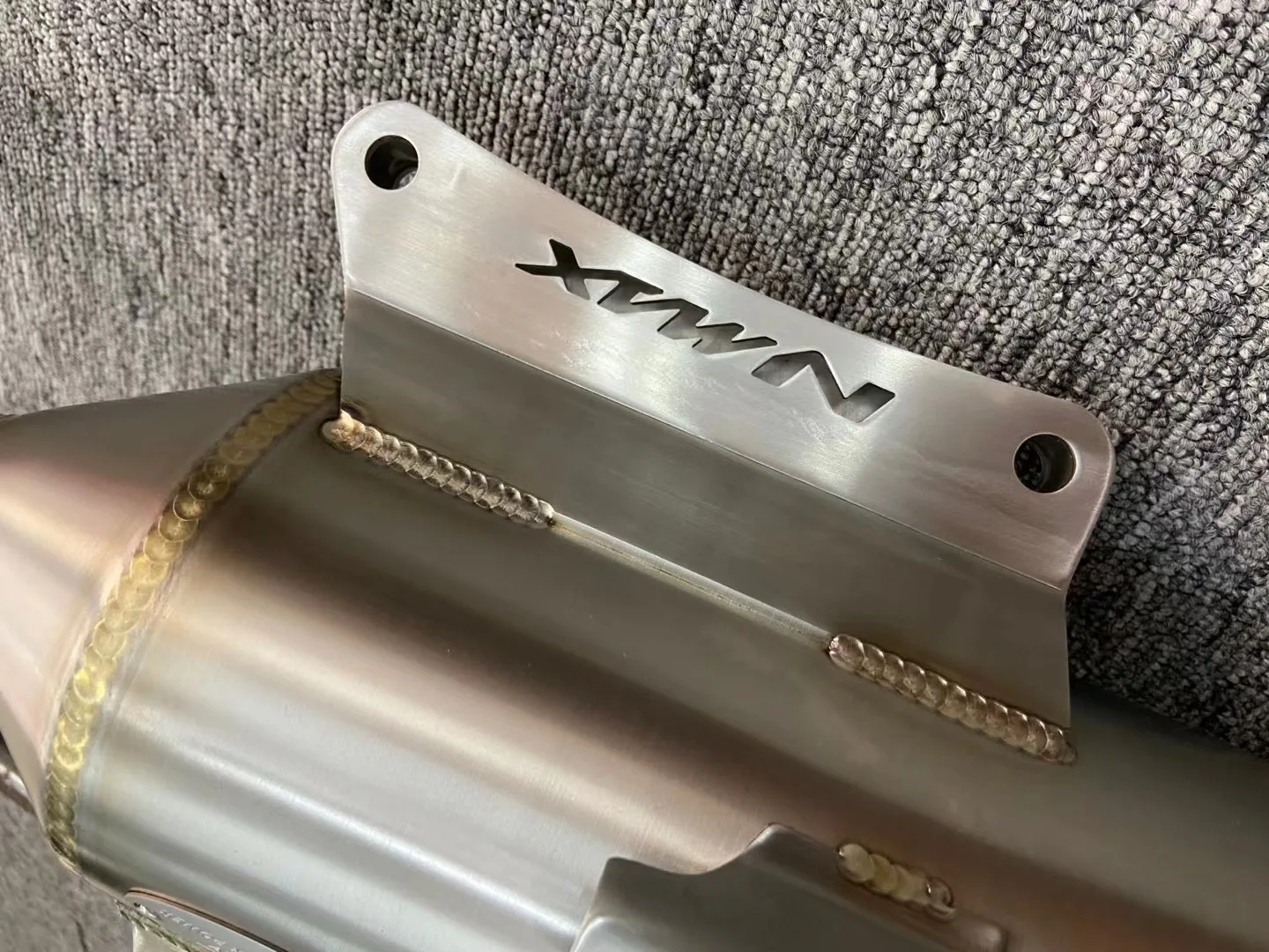 SRZ octopus 6 generation all argon welded polished exhaust pipe straight mounted NMAX155