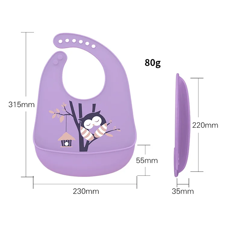 Sublimation Custom Baby Dribble Boy & Girl Feeding Bibs Silicone Safe