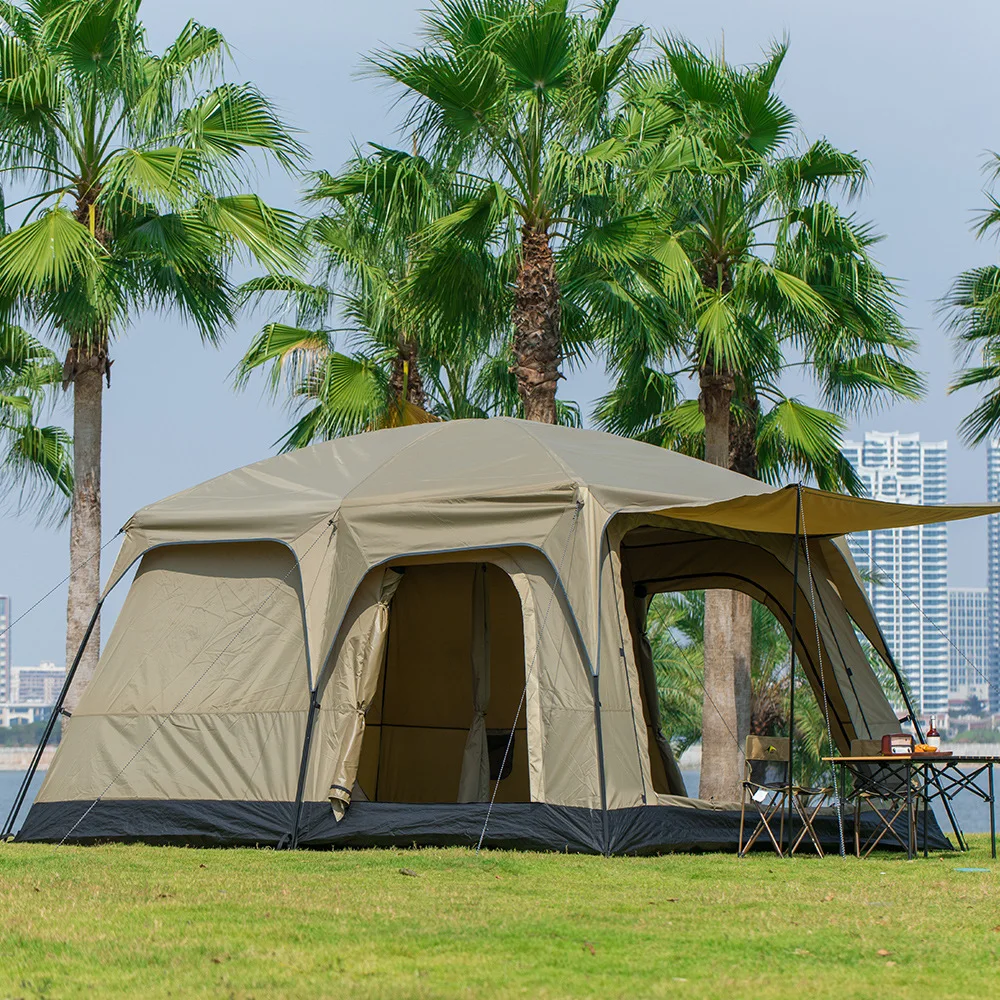 2Room Large Space Cabin Tent for Outdoors camping tent Travel Parties Picnic, Camping Family Tents for 6-8People