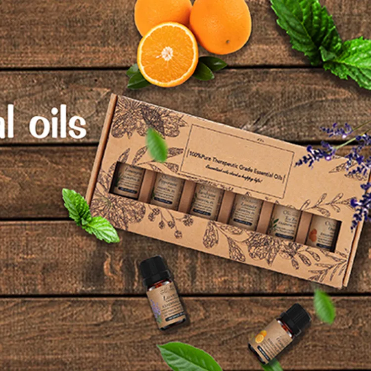 Wholesale manufacturers 6 pack lavender aromatherapy organic pure essential oil