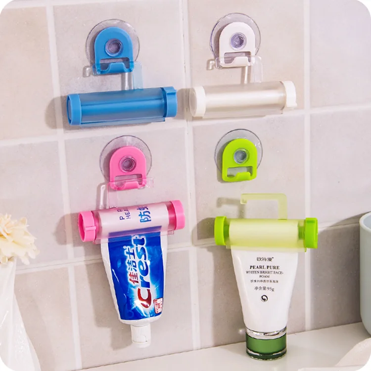 New Arrival Multi-function Hanging Type Crimping Manual Tooth Squeezer Toothpaste Dispenser