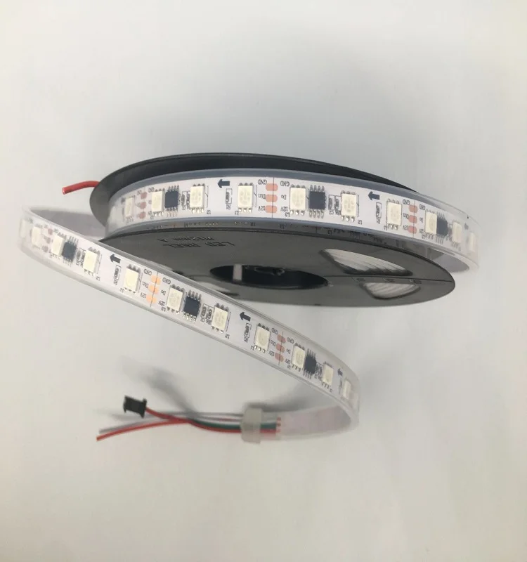 DC12/24 V SMD5050 RGB светодиодные ленты Гибкие полосы света с WS2811 IC Inisde Dream Color