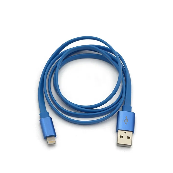 For iphone 13 charging cable for Apple cables fast charge mfi 8pin  Flat TPE USB TO Lighting cable wire wiring