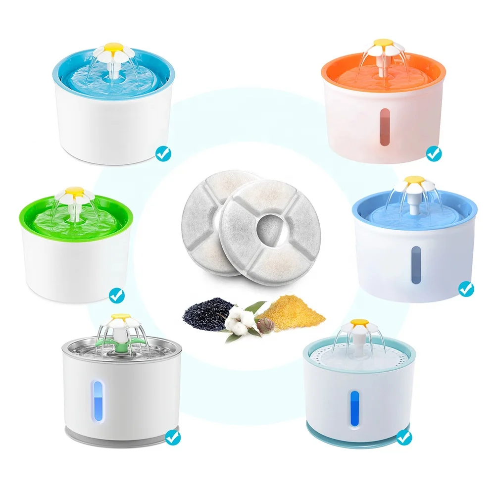 Maker Supply Rounded Activated Carbon Pet Water Fountain Filters Ion Exchange Resin replacement Filters