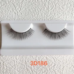 Sunland Wholesale Hand Made False Eyelashes Human Hair Lashes Private Label Eyelash With Lashbox Packaging