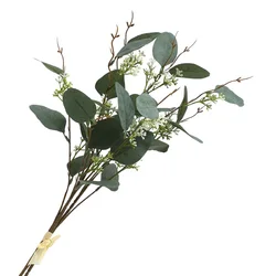 Новый Модный свадебный искусственный букет для невесты, искусственные листья эвкалипта, стебель ветки