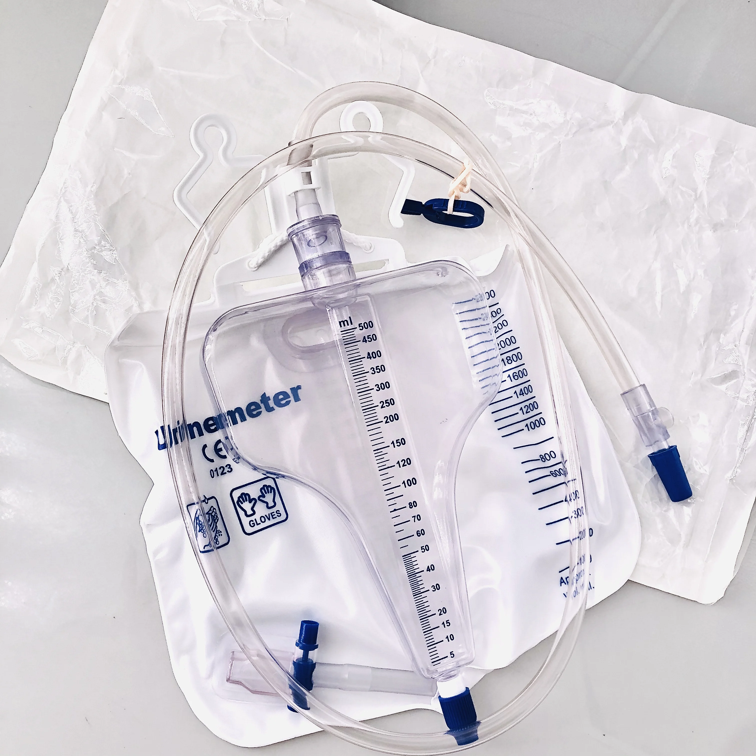 
Greatcare Medical 400ML Disposable portable Adult urine meter drain bag 