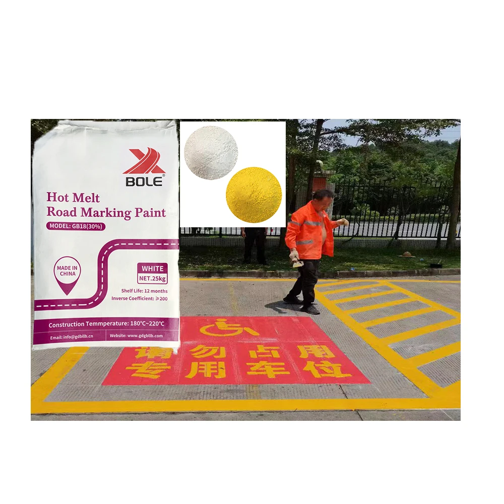 Source manufacturer  hard to get dirty thermoplastic city road marking paint