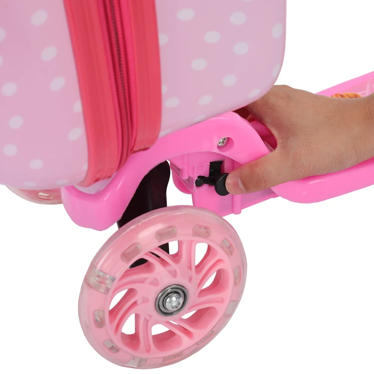 
Promotional gifts 22/24/26 inch Medium size kids luggage suitcase with scooter kids 