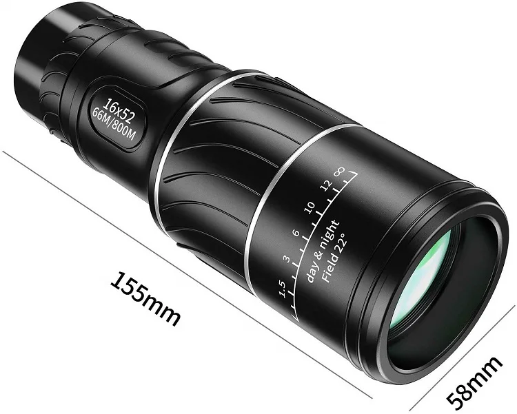 Jingfeng высококачественный Bak4 призма дневное и ночное видение зум телескоп 16x52