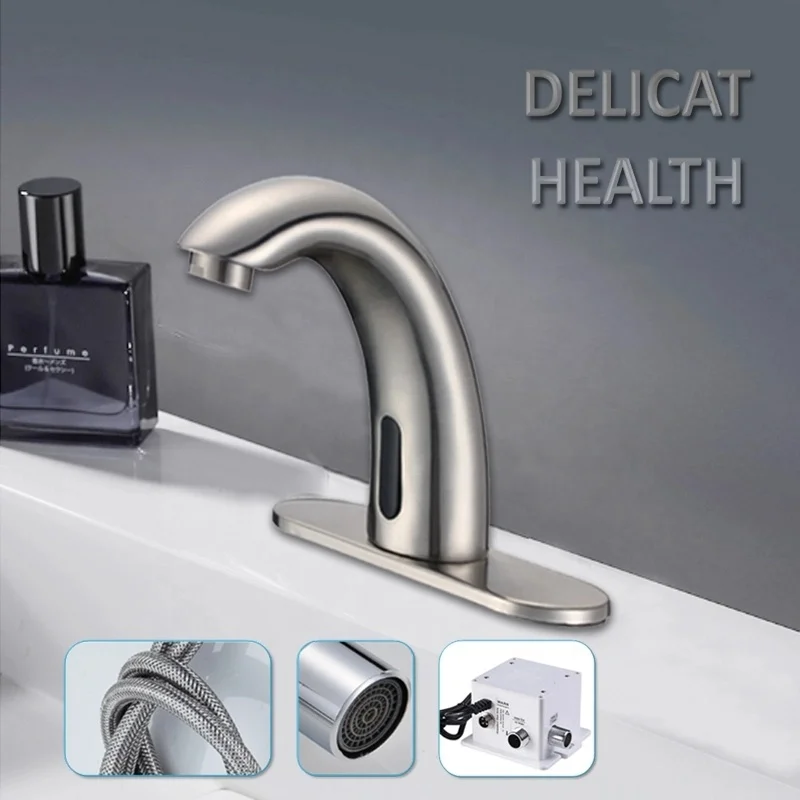 Deck Mounted Bathroom Sensor Automatic Faucet Water Faucet Mixer Tap