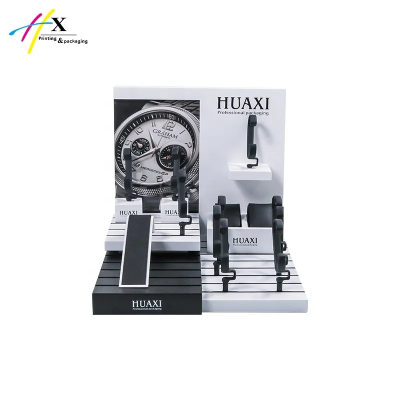 custom made watch display holder wooden watch window display