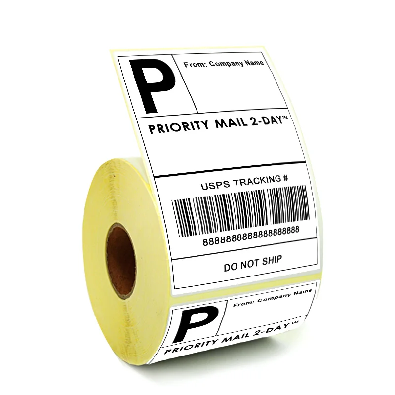 Factory sale 4 x 6 inch direct blank shipping label roll barcode a6 printer thermal sticker paper 100x150mm waybill sticker