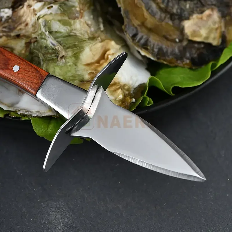 Premium  oyster shucker opener r seafood opener tool oyster knife with wood handle