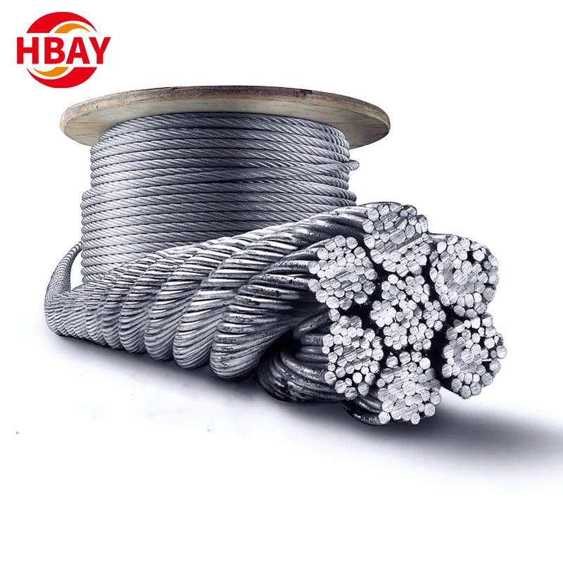 High tensile strength steel wire rope tubular stranding Strands Cables Prestressing Steel Strand