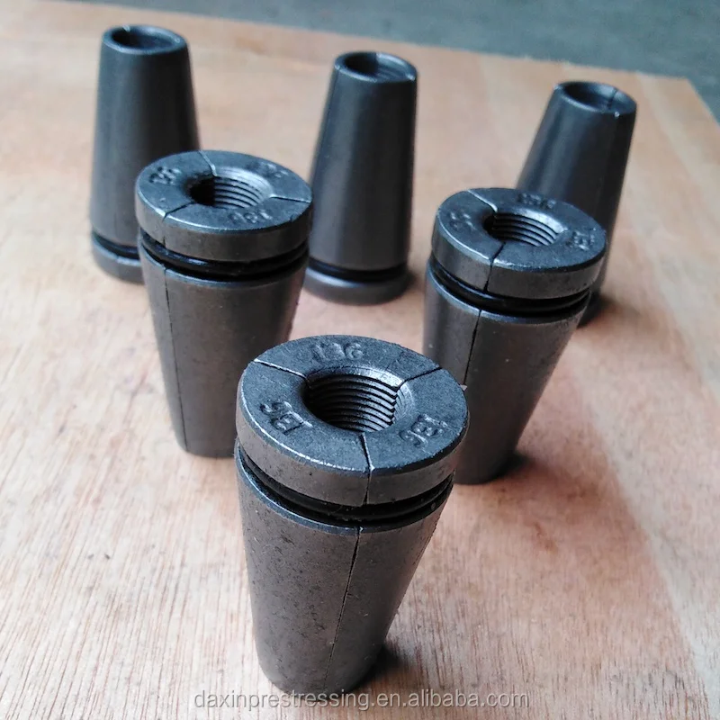 Anti corrosion cable anchor clamp for post tension building material