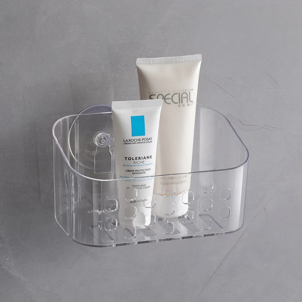 Bathroom Organizer Wall Mounted Storage Caddy Shower Bathroom Shelves Wall Mounted plastic Shower Caddy