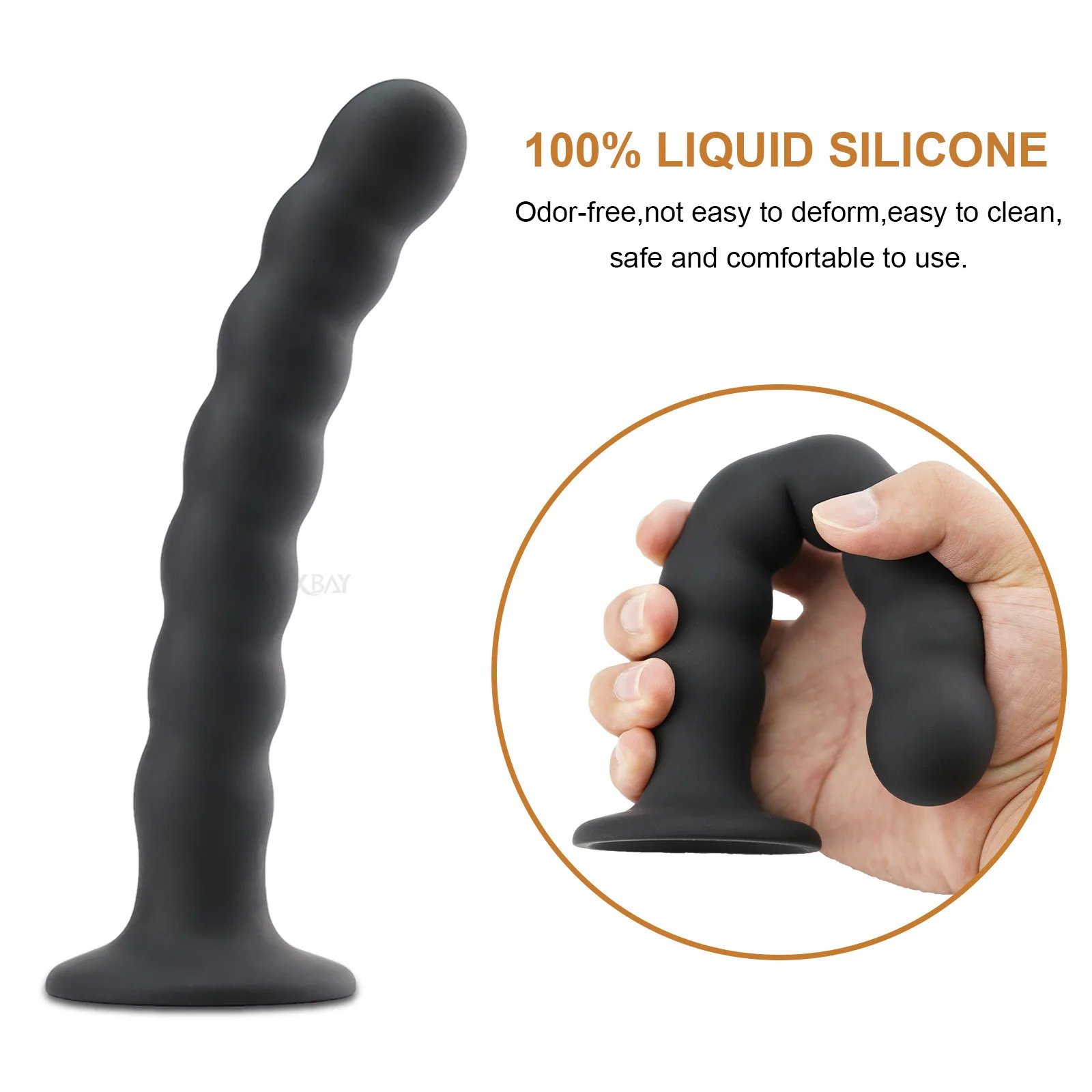 SEXBAY 2024 New design Anal Beads with Suction Cup Anal Dildo Silicone Butt Plug for Women Butt Plug Men multiple sizes sex toy
